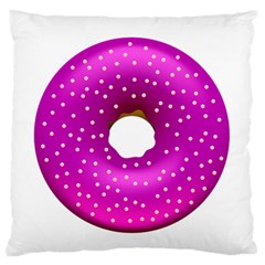 Donut Transparent Clip Art Large Flano Cushion Case (two Sides) by Sapixe