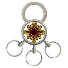 Disturbed Is An American Heavy Metal Band Logo 3-ring Key Chains by Sapixe