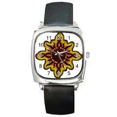 Disturbed Is An American Heavy Metal Band Logo Square Metal Watch by Sapixe