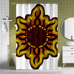 Disturbed Is An American Heavy Metal Band Logo Shower Curtain 48  X 72  (small)  by Sapixe