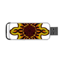 Disturbed Is An American Heavy Metal Band Logo Portable Usb Flash (two Sides) by Sapixe