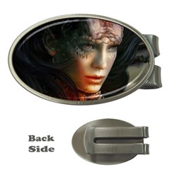 Digital Fantasy Girl Art Money Clips (oval)  by Sapixe