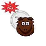 Elk Clip Art Reindeer Raindeer Elk Christmas Xmas 1.75  Buttons (10 pack) Front