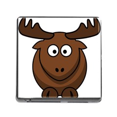 Elk Clip Art Reindeer Raindeer Elk Christmas Xmas Memory Card Reader (square) by Sapixe