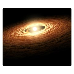 Erupting Star Double Sided Flano Blanket (small)  by Sapixe