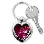 Drawing Flowers Lotus Key Chains (Heart)  Front