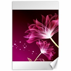 Drawing Flowers Lotus Canvas 20  X 30   by Sapixe