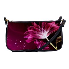 Drawing Flowers Lotus Shoulder Clutch Bags by Sapixe