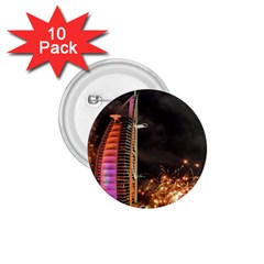 Dubai Burj Al Arab Hotels New Years Eve Celebration Fireworks 1 75  Buttons (10 Pack) by Sapixe