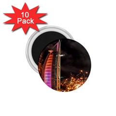 Dubai Burj Al Arab Hotels New Years Eve Celebration Fireworks 1 75  Magnets (10 Pack)  by Sapixe