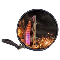 Dubai Burj Al Arab Hotels New Years Eve Celebration Fireworks Classic 20-cd Wallets by Sapixe