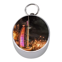 Dubai Burj Al Arab Hotels New Years Eve Celebration Fireworks Mini Silver Compasses by Sapixe