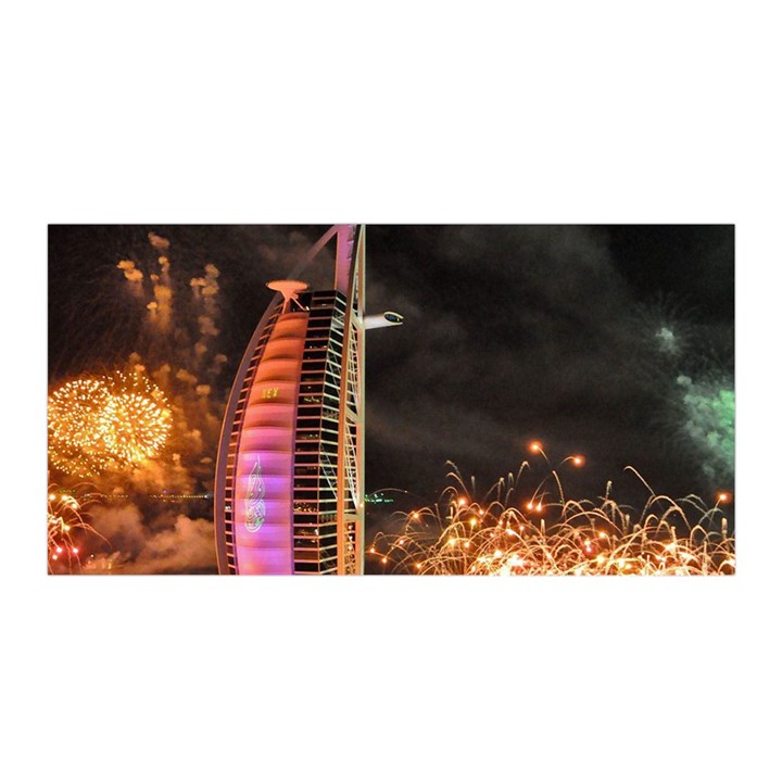 Dubai Burj Al Arab Hotels New Years Eve Celebration Fireworks Satin Wrap