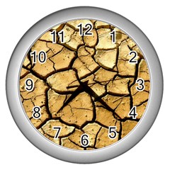 Dry Ground Wall Clocks (silver) 