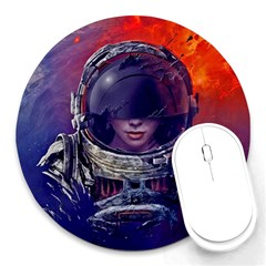 Eve Of Destruction Cgi 3d Sci Fi Space Round Mousepads by Sapixe