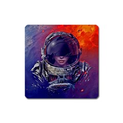 Eve Of Destruction Cgi 3d Sci Fi Space Square Magnet by Sapixe