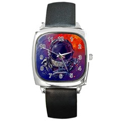 Eve Of Destruction Cgi 3d Sci Fi Space Square Metal Watch by Sapixe