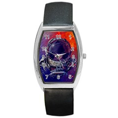 Eve Of Destruction Cgi 3d Sci Fi Space Barrel Style Metal Watch by Sapixe