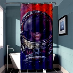 Eve Of Destruction Cgi 3d Sci Fi Space Shower Curtain 36  X 72  (stall)  by Sapixe