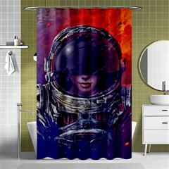 Eve Of Destruction Cgi 3d Sci Fi Space Shower Curtain 48  X 72  (small)  by Sapixe