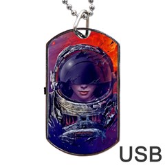 Eve Of Destruction Cgi 3d Sci Fi Space Dog Tag Usb Flash (one Side) by Sapixe