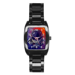 Eve Of Destruction Cgi 3d Sci Fi Space Stainless Steel Barrel Watch by Sapixe