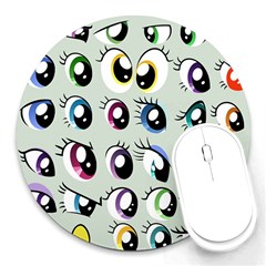 Eyes  Pattern Round Mousepads