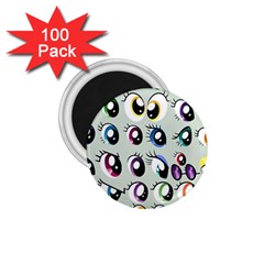 Eyes  Pattern 1.75  Magnets (100 pack) 