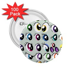 Eyes  Pattern 2.25  Buttons (100 pack) 