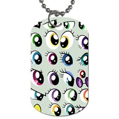 Eyes  Pattern Dog Tag (one Side) by Sapixe