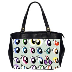 Eyes  Pattern Office Handbags (2 Sides) 