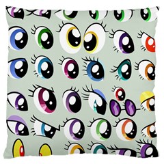 Eyes  Pattern Large Cushion Case (Two Sides)