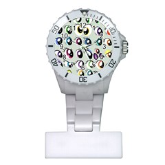 Eyes  Pattern Plastic Nurses Watch