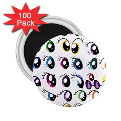 Eyes  Pattern 2 25  Magnets (100 Pack) 