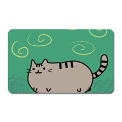 Fat Cat Magnet (rectangular) by Sapixe