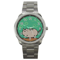 Fat Cat Sport Metal Watch by Sapixe