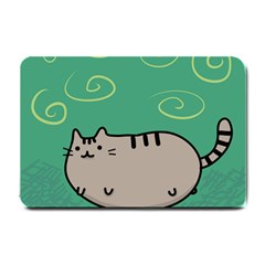 Fat Cat Small Doormat  by Sapixe