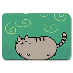 Fat Cat Large Doormat  by Sapixe