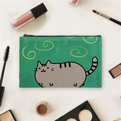 Fat Cat Cosmetic Bag (medium)  by Sapixe