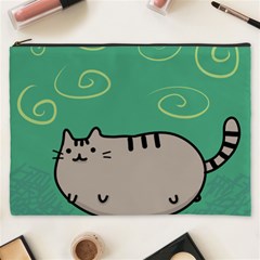 Fat Cat Cosmetic Bag (xxxl)  by Sapixe