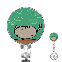 Fat Cat Stainless Steel Nurses Watch by Sapixe