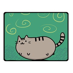 Fat Cat Double Sided Fleece Blanket (small)  by Sapixe