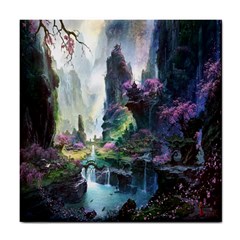 Fantastic World Fantasy Painting Tile Coasters by Sapixe