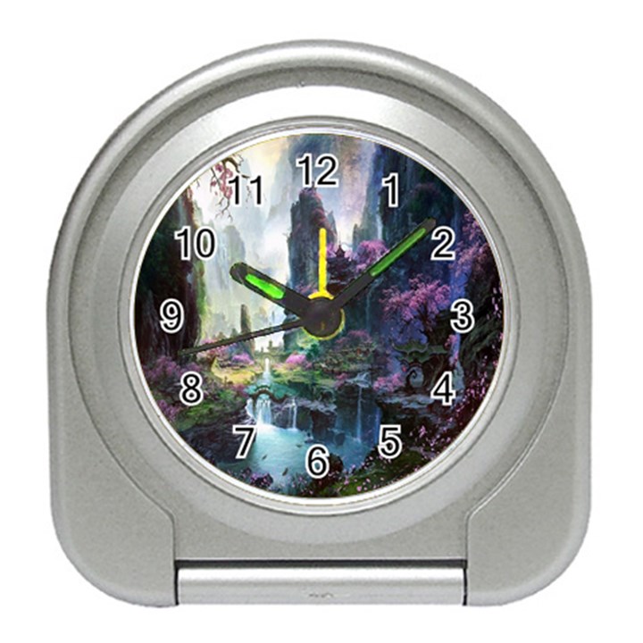 Fantastic World Fantasy Painting Travel Alarm Clocks