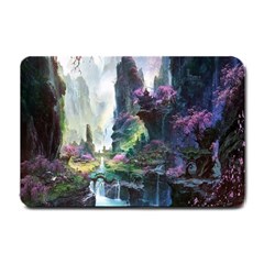 Fantastic World Fantasy Painting Small Doormat  by Sapixe