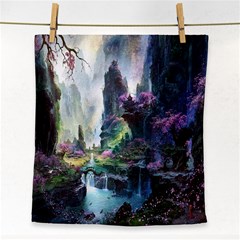 Fantastic World Fantasy Painting Face Towel by Sapixe