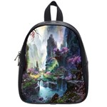 Fantastic World Fantasy Painting School Bag (Small) Front