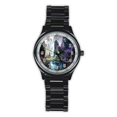 Fantastic World Fantasy Painting Stainless Steel Round Watch