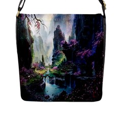 Fantastic World Fantasy Painting Flap Messenger Bag (l)  by Sapixe