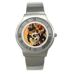 Fantasy Girl Art Stainless Steel Watch by Sapixe